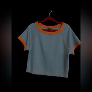 NWOT Wild Fable Women’s Crop Waffle Knit Tee - Size S